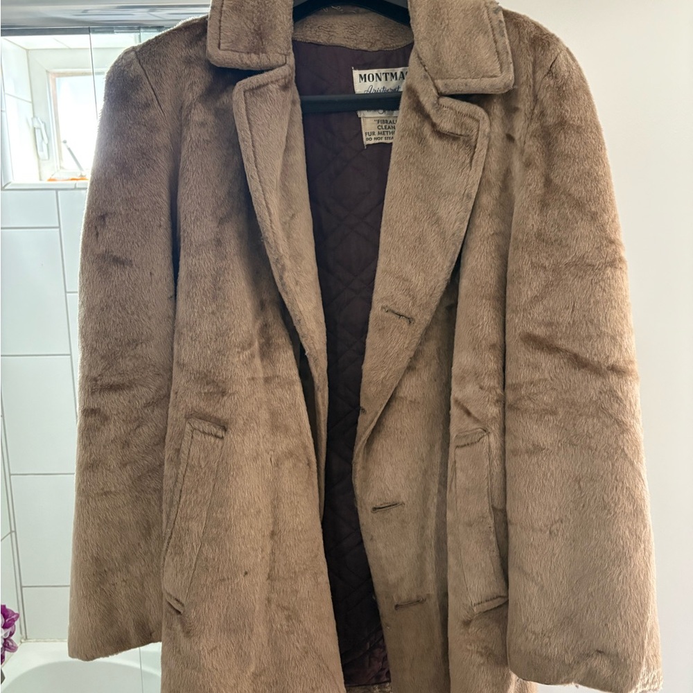 Vintage Montmac “Aristocrat” faux-fur coat
